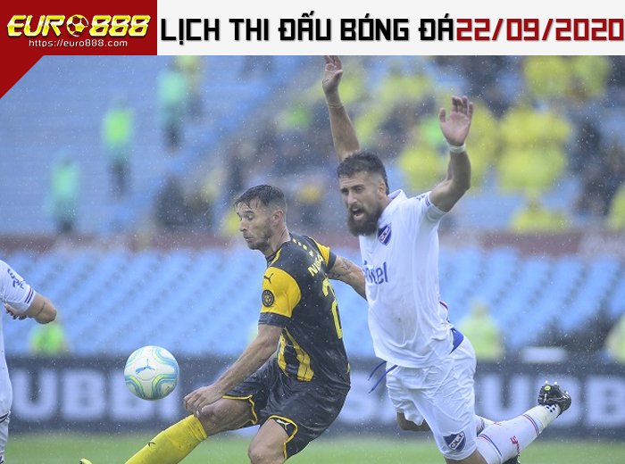 Lịch thi đấu bóng đá 22-9-2020