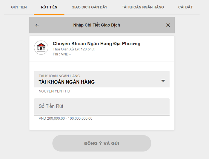Rút tiền an toàn, nhanh chóng
