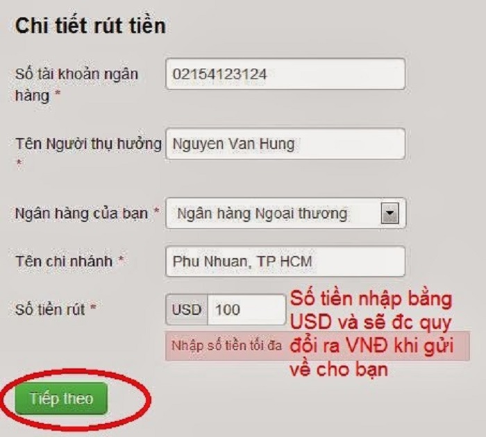 Cách rút tiền trên nhà cái Bodog