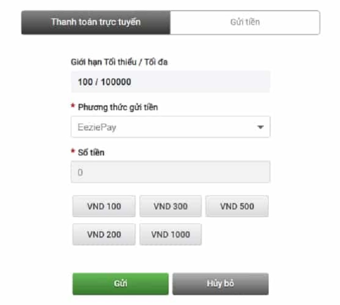 CMD368 hỗ trợ cho người chơi nhiều hình thức nạp rút tiền