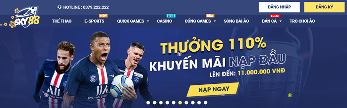 Thưởng chào mừng tại Sky88