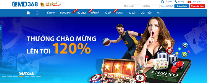 CMD368 là nhà cái cá cược trực tuyến số 1 Châu Á
