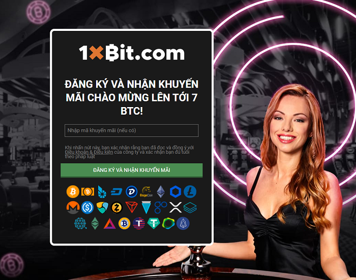 Đăng ký tài khoản 1xBit dễ dàng