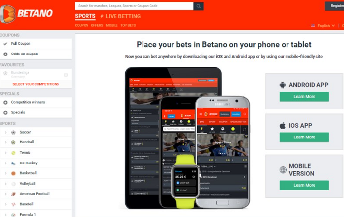 Betano linh hoạt trên thiết bị di động