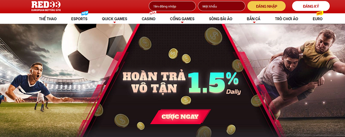Red88 là nhà cái đẳng cấp Châu Âu