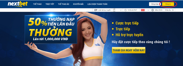 Đăng ký tài khoản Nextbet