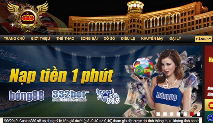 Nạp tiền nhanh chóng tại Casino889