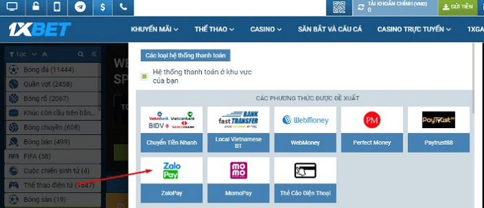 Nạp tiền dễ dàng