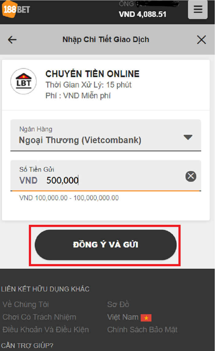 Nạp tiền nhanh chóng