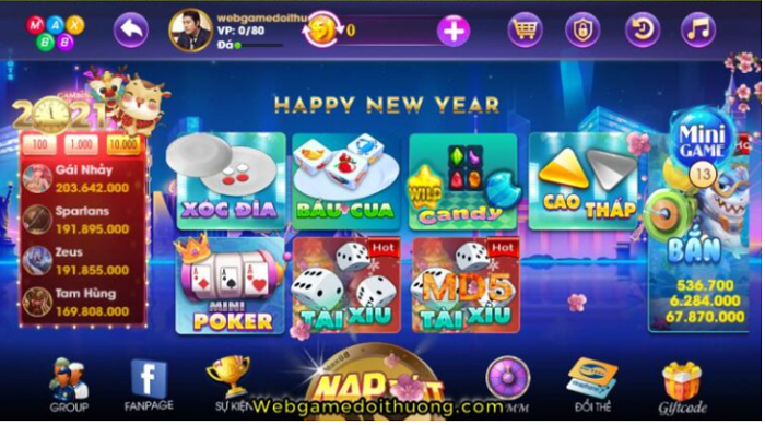 Kho trò chơi sinh động của Max68 Club