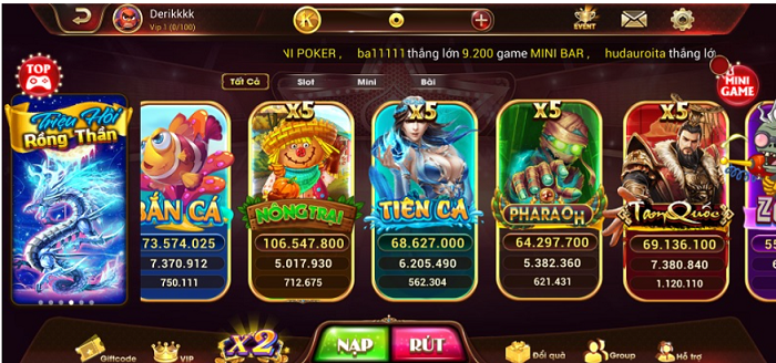 Kho game của BetHu