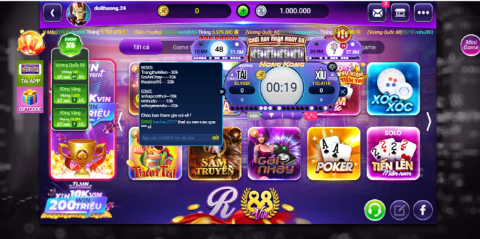 Nạp rút tiền nhanh chóng