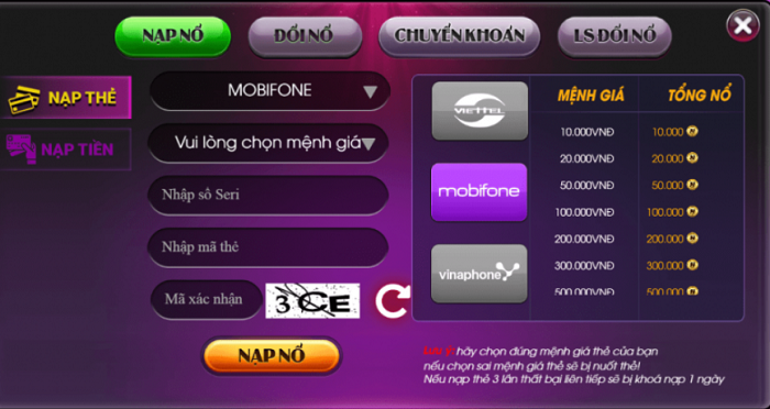 NoHu cung cấp nhiều hình thức thanh toán