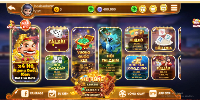 Kho game khổng lồ tại Mon Club