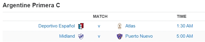 Argentine Primera C