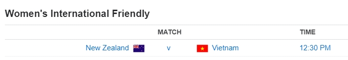 Women's International Friendly