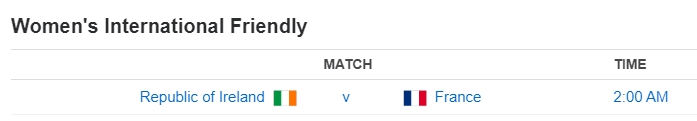 Women's International Friendly