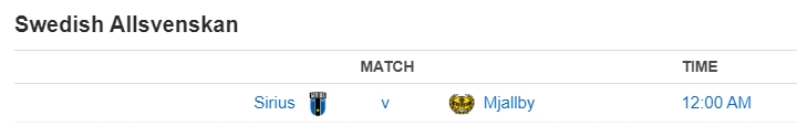 Swedish Allsvenskan