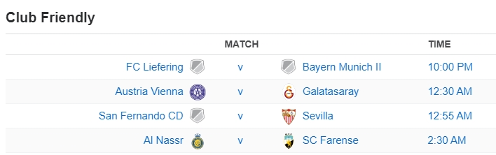 Club Friendly