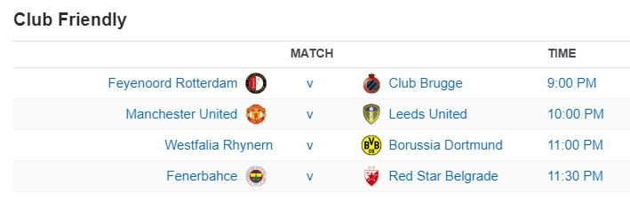 Club Friendly