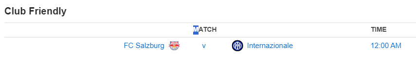 Club Friendly