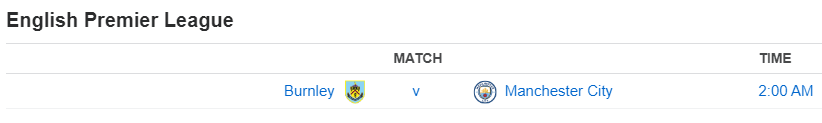 English Premier League