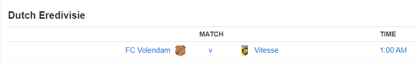 Dutch Eredivisie