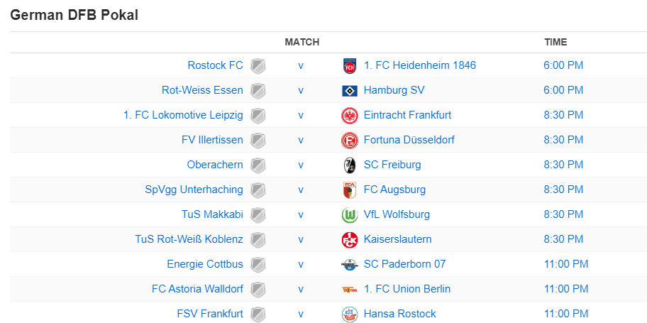 German DFB Pokal