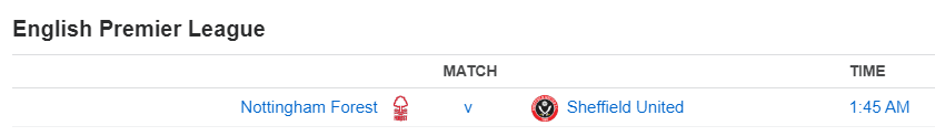 English Premier League