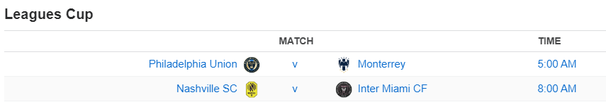 Leagues Cup