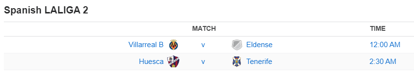 Spanish LALIGA 2
