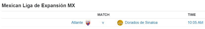 Mexican Liga de Expansión MX