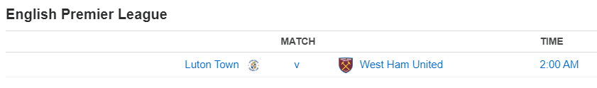 English Premier League