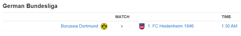 German Bundesliga